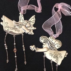 Pair of Angel Fairies - “Blessings” + “Faith”